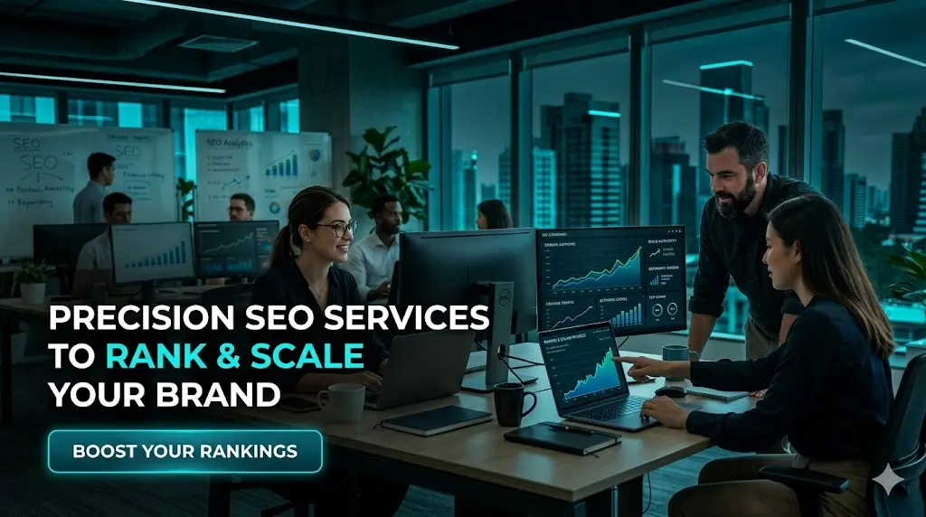 A high-performance ClickSavo SEO Agency digital marketing banner displaying an abstract neon network architecture focused on long-term organic dominance, technical data integrity, and high-authority link-building metrics.